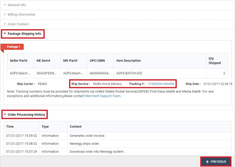 How to create orders - Newegg Logistics Knowledge Base